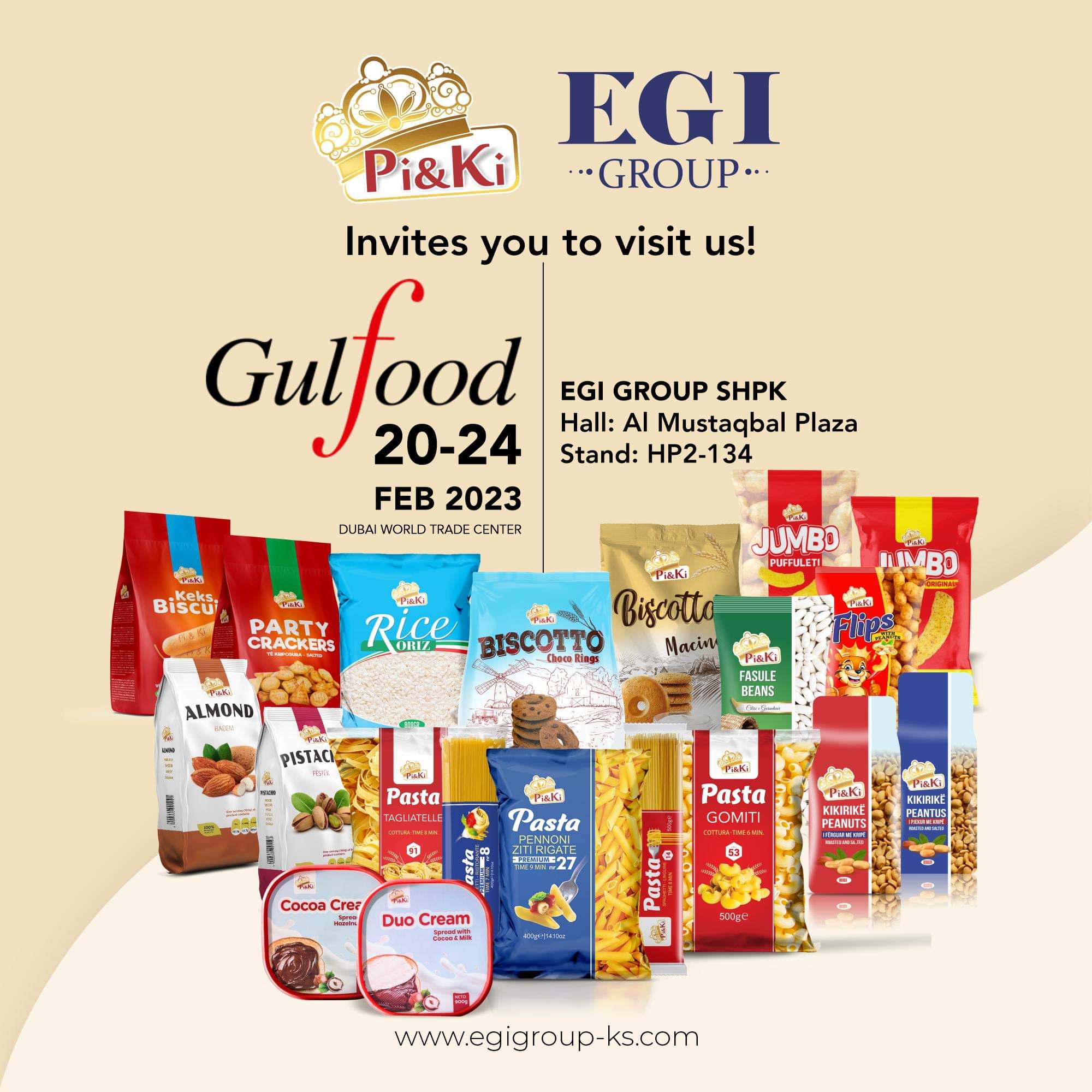 “Egi Group” pjesë e panairit ndërkombëtar Gulfood ne Dubai World Trade Center 2023