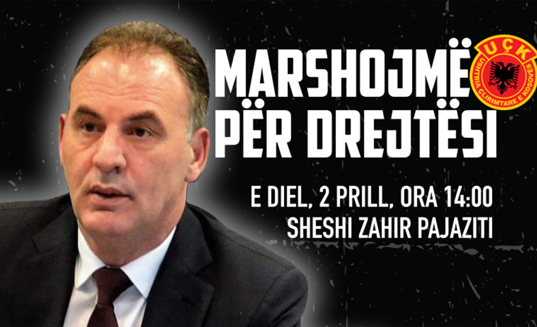 Marshojmë për Drejtësi”, Limaj merr pjesë në marshin e 2 prillit