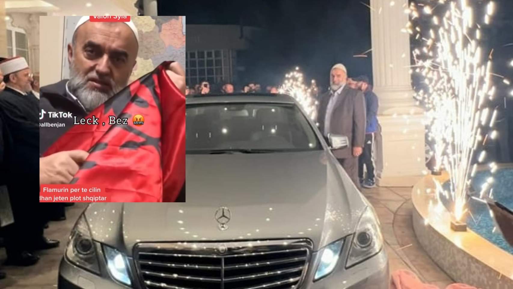 Hoxha që u bë me Mercedes shfaqet duke përdhosur flamurin kombëtar: Harrën, leckë, ne s’adhurojmë zogj