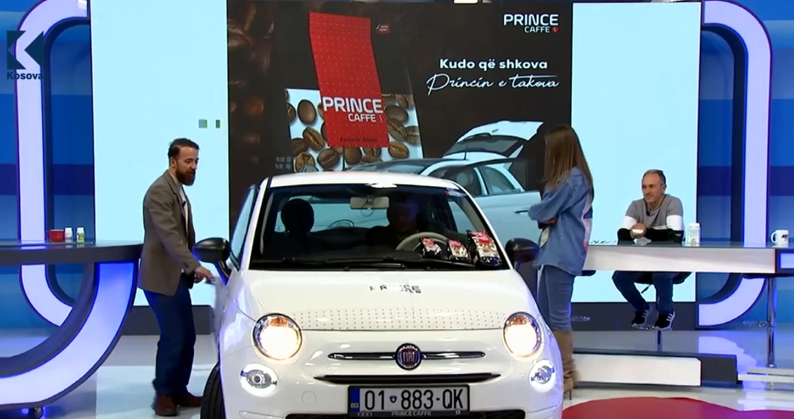 Prince Caffe shpërblen Xhemil Skenderin me veturë “Fiat 500”