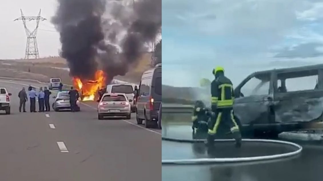 Bëhet shkrumb e hi vetura e Policisë në Shbakaj