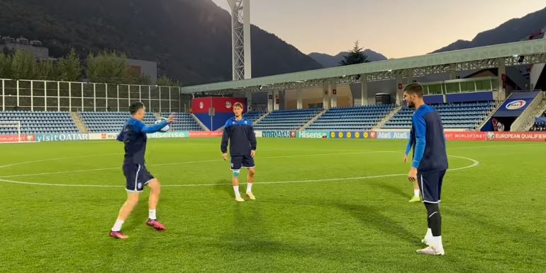 Kosova e përfundon stërvitjen e fundit para ndeshjes me Andorrën (Video)