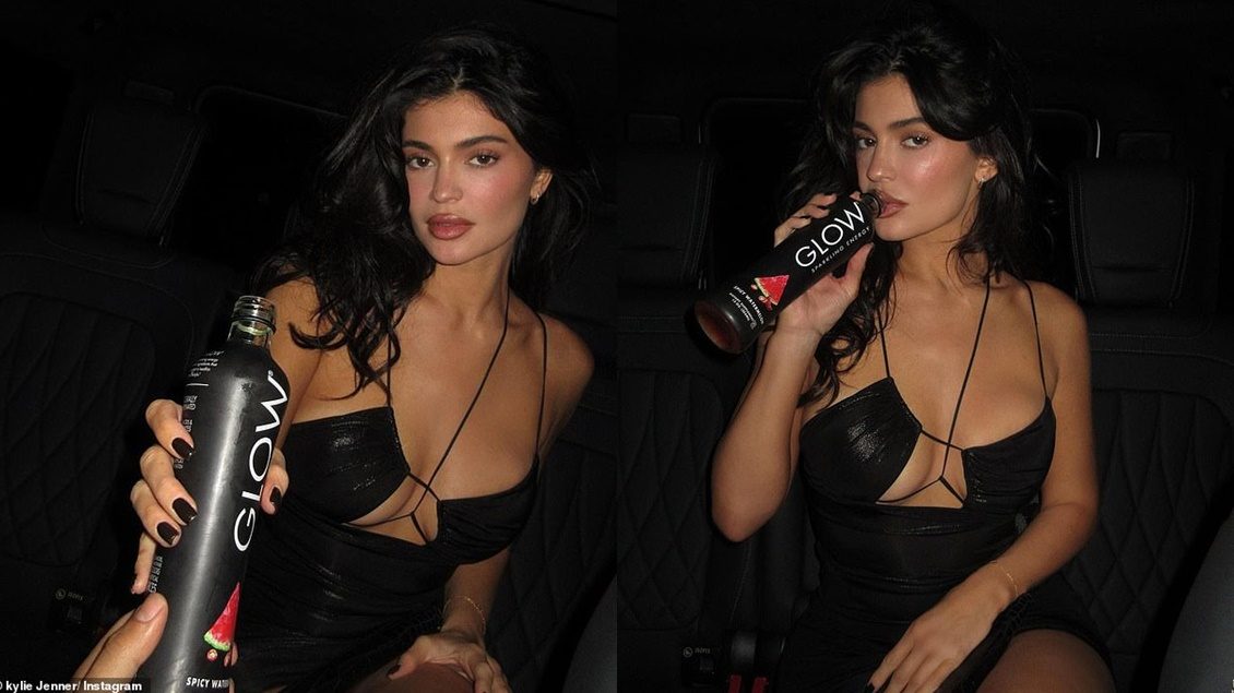 Kylie Jenner me një dukje shumë atraktive për promovimin e partneritetit të pijeve “Glow Beverages”