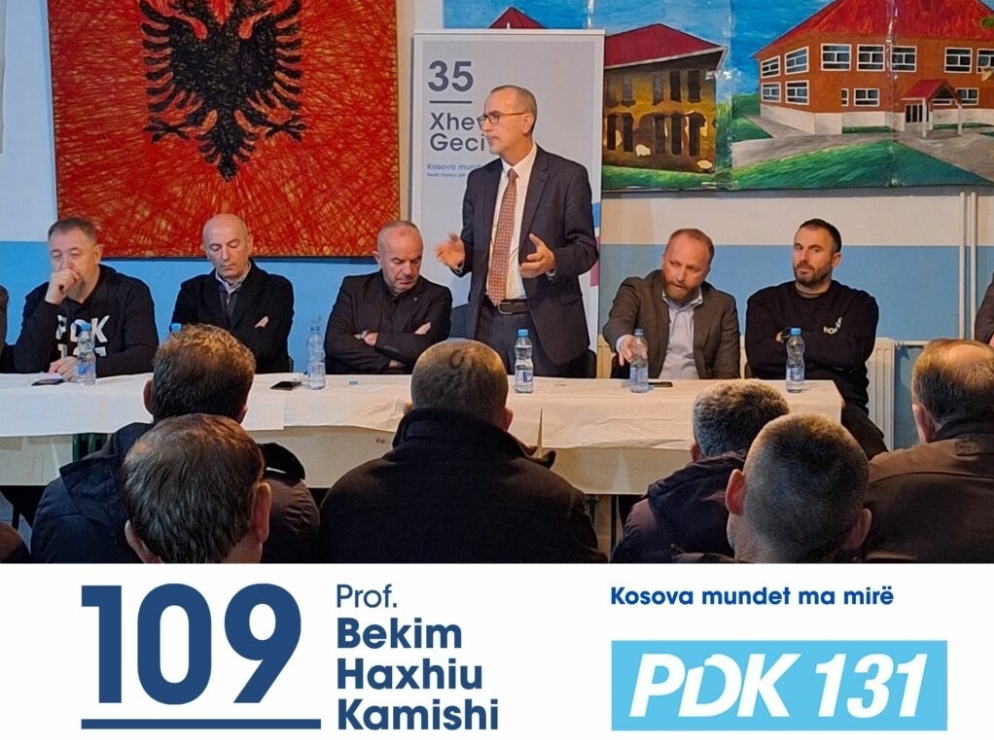 Haxhiu: Mobilizimi për fitoren e PDK-së po rritet çdo ditë e më shumë