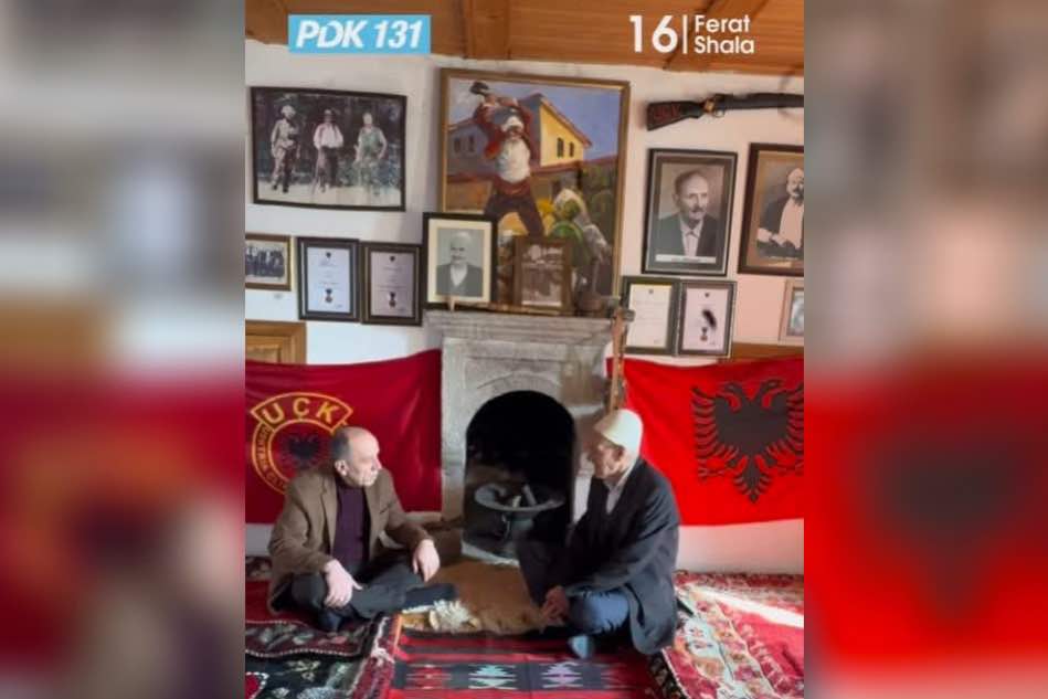 Ferat Shala viziton kullën-muze të Ahmet Delisë në Prekaz, mirëpritet nga pasardhësi i tij (video)