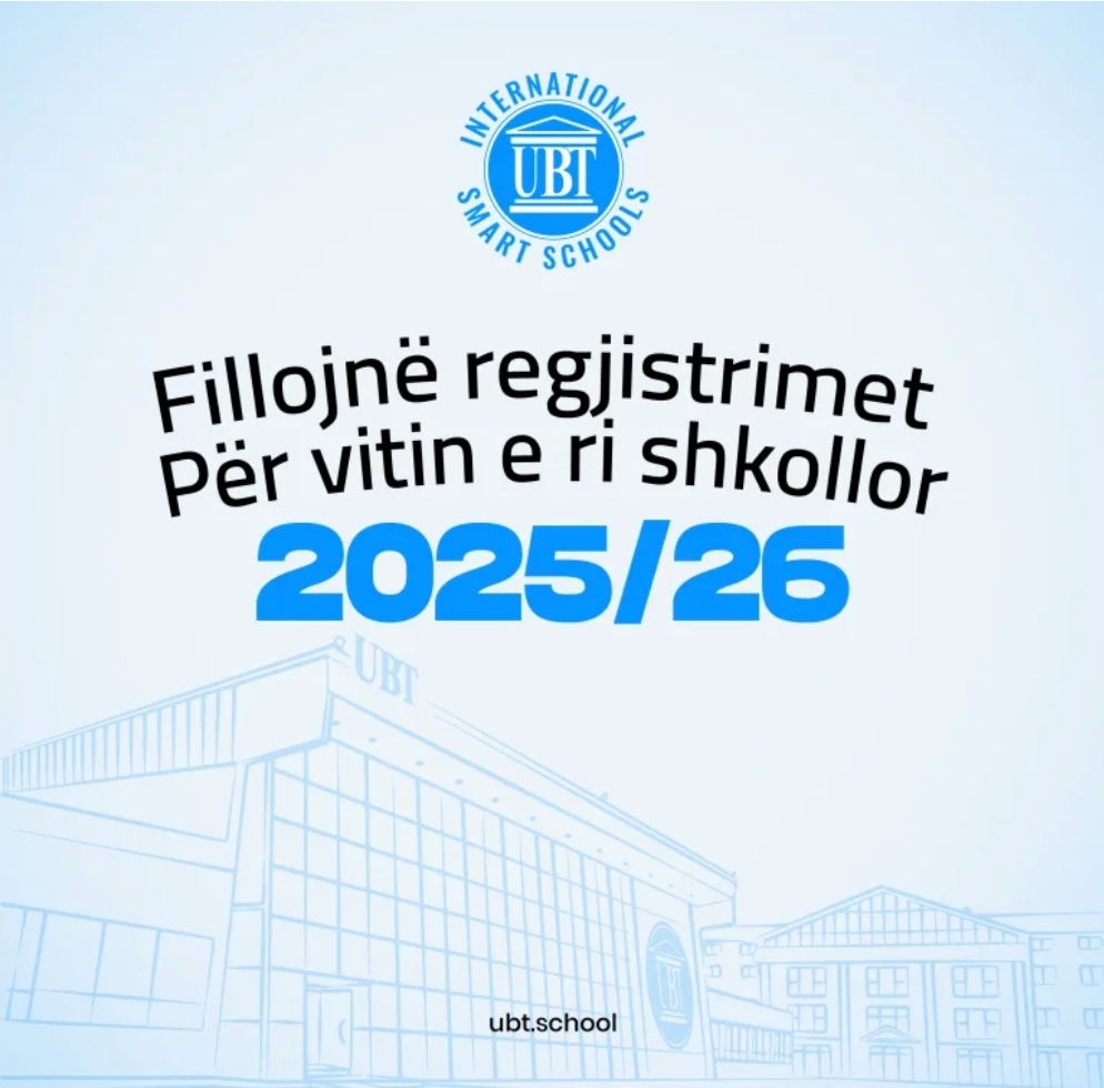 UBT International Smart Schools hap regjistrimet për vitin shkollor 2025/2026