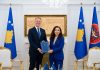 Osmani pranoi Raportin për Kosovën 2025 nga Komisioni Evropian