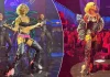 Rita Ora shfaq trupin e saj të tonifikuar në skenë, ndërsa dhuron një performancë të zjarrtë në Austri