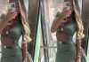 Adelina Tahiri elegante në pozën e fundit para pasqyrës