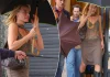 “Barbie” Margot Robbie tregon stilin elegant edhe në ditët me shi