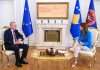 Haxhiu pret në takim përfaqësuesin e ri të BE-së, Schübel: Kosova mbetet e përkushtuar ndaj integrimit evropian