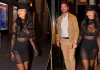 Nicole Scherzinger shfaqet me një fustan të shkurtër transparent gjatë mbrëmjes në Paris
