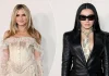 Heidi Klum me fustan korseti dhe dantellë, Charli XCX me xhaketë lëkure, yjet prezantojnë stilin në Los Angeles